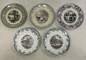 1 Lot de 5 assiettes parlantes Sarreguemines et Gien - Imagen 1 de 10