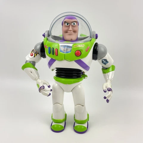 Disney Pixar Talking Buzz Lightyear English & Spanish 12” Andy on foot Thinkway Cover