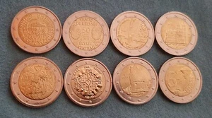 8 x 2 Euro Deutschland Gedenkmünzen Sondermünzen - Bild 1 von 1