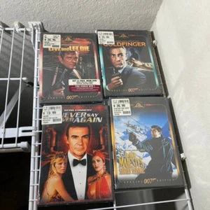 007 DVD Live Let Die Goldfinger Never say Majest's Secret Lot 4 New sealed READ - Picture 1 of 3