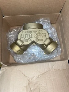 Brass Fire Protection Standpipe Double Clapper B88 166Y 2-1/2"NST 4"NPT - Picture 1 of 5