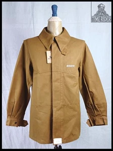 ‘60s French Workwear National Railway SNCF Brown Duck Canvas Chore Jacket - Picture 1 of 21