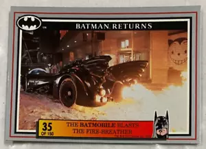 Dynamic 1992 BATMAN RETURNS #35 Batmobile Blasts Collector Trading Card - Picture 1 of 2