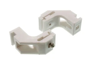 New 400 X Curtain Track Mounting Brackets Fits Swish Harrison Drape White Rails - Picture 1 of 1