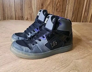 Dc Pro Spec 3.0 Cup Shoes Black Gray Purple Men's Sz 10.5 Translucent Gum Sole - Picture 1 of 18