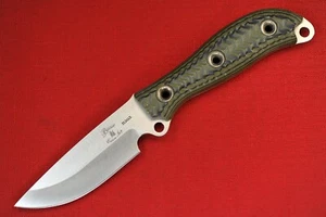 2014 Busse MAX Duty .095" Hollow Ground Satin ElMax, Textured Olived/Black G10 - Picture 1 of 12