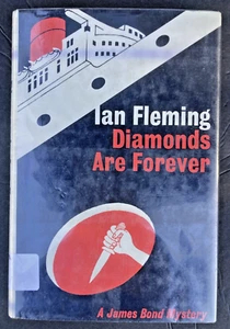 IAN FLEMING - Diamonds Are Forever - RARE/HTF DUST JACKET c1960s?  X-Library - Picture 1 of 18