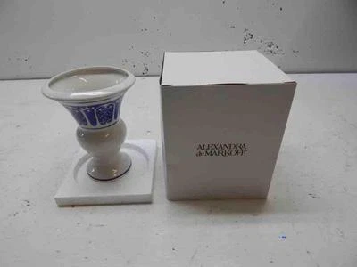 Alexandra De Markoff porcelain vase.  6-1/2” Tall  5” OD  4-1/8 Inch ID Lot of 6 - Image 1 of 4