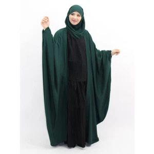 Abaya Women Batwing Sleeve Open Long Dress Modest Muslim Kimono Robe Arab Gown - Picture 1 of 22