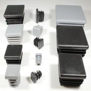 Square End Caps Plastic for Tubing Bungs inserts Blanking Plugs POST CAPS - Picture 1 of 179