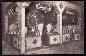 Postcard Montana MT Dillion Beaverhead County Booth Montana State Fair 1910s - Picture 1 of 2