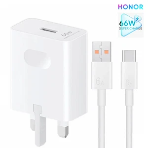 Official Huawei/Honor 66W UK Main Wall Charger Plug Only HW-110600B00 6Amp NEW - Picture 1 of 7