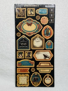 New Graphic 45 Embellishments Steampunk + Spells Halloween Crafting Sheet - Picture 1 of 5