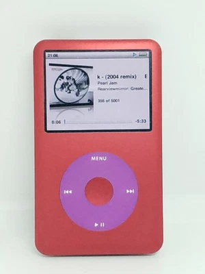  REFURBISHED Apple Ipod Classic 6th Gen Red 160gb - NEW Battery and Exterior ! - Image 1 of 4