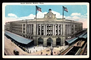 South Station , Boston, Mass. Post Card - 1 - Picture 1 of 2