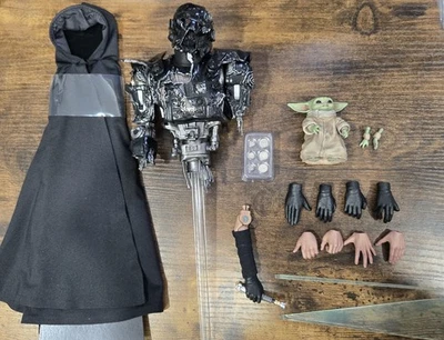 Hot Toys Mandalorian Luke Skywalker DX23 CAJA DE ARTE y accesorios solamente SIN FIGURA Foto 1 de 4