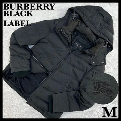 Burberry Black Label Down Jacket Gray Check Lining Men's US size S Auth - Image 1 of 4