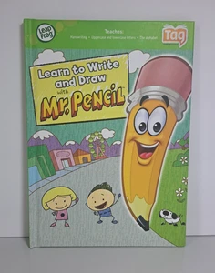 LeapFrog LeapReader TAG Book Learn To Draw And Write With Mr. Pencil School Kids - Picture 1 of 3