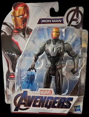 漫威复仇者联盟:Endgame 团队套装钢铁侠 6 英寸可动人偶托尼·斯塔克 — 第 1/4 张图片