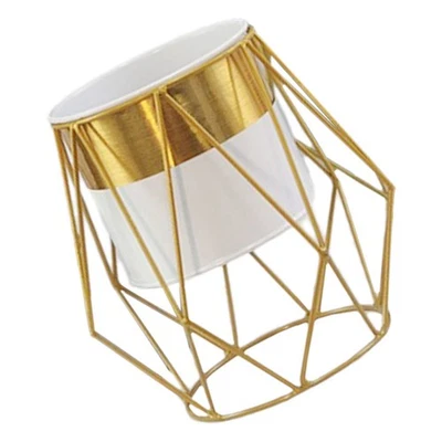  Metall Blumenständer Metallpflanzgefäß Blumentopfhalter Eisenblumentopfhalter - Bild 1 von 4