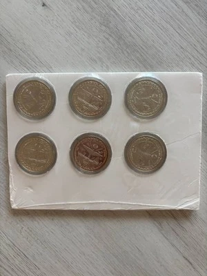 100 Years of GM $5 Commemorative Coin Set (6 Tokens) – Classic Cars – 1998 - Image 1 of 2