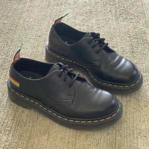 Dr. Martens 1461 For Pride Smooth Black Leather Oxford Shoes Unisex Size M5/W6 - Picture 1 of 13