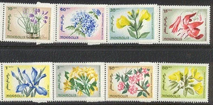 Mongolia 1966 Wild Flowers/Nature 8v set ref:n17547 - Picture 1 of 1