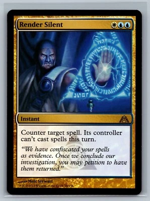 Magic The Gathering Dragon's Maze Render Silent #96/156 MTG TCG CCG - Image 1 of 2