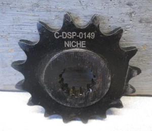 YAMAHA FZ6R  RAVEN FZ1  09-17  FRONT DRIVE SPROCKET  STEEL NICHE C-DSP-0149 - Picture 1 of 4