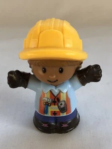 2021 Fisher Price Little People Hispanic Construction Girl Braids Helmet - Picture 1 of 5