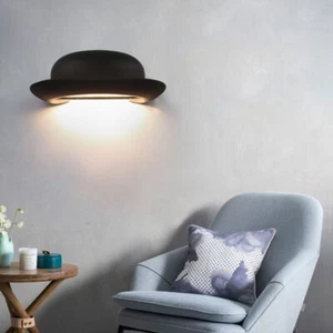 Indoor/Outdoor 12W LED Wall Sconce Light Fixture Hat Shape Lamp Waterproof Aisle - Picture 1 of 17