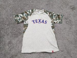 Texas Rangers T-Shirt Youth Extra Large Short Sleeve Camo accent