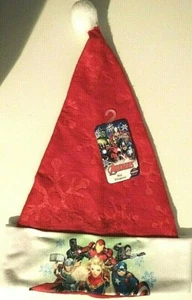 Marvel AVENGERS  Festive Felt Santa Hats with Embossed Designs One Size FREE Shp - Picture 1 of 5