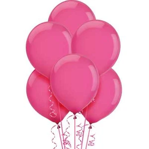 Hot Pink Magenta Pack 25 30cm Round Latex Party Balloons Helium Quality - Picture 1 of 1