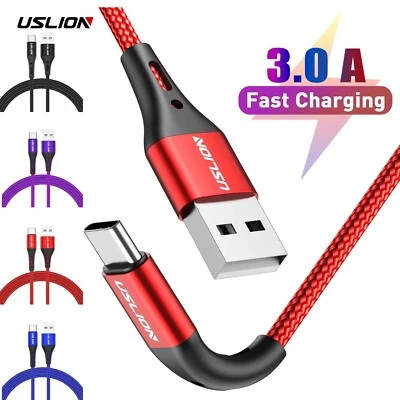 USB auf Type-C Ladekabel  Schnellladekabel für iPhone Samsung Xiaomi Huawei iPad - Bild 1 von 4