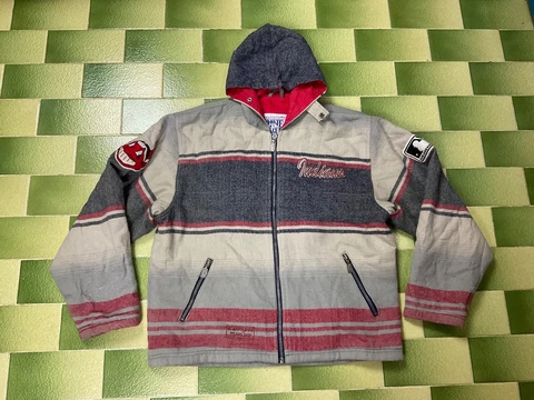 Vintage 90s MLB Cleveland Indians Hoodie Jacket Fleece Cleveland Guardians Cover