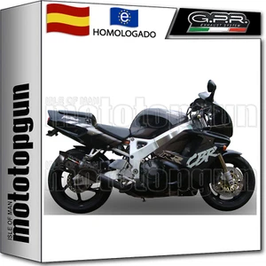 GPR TUBO DE ESCAPE BOLT-ON HOM FURORE NEGRO HONDA CBR 900 RR FIREBLADE 1996 96 - Imagen 1 de 3