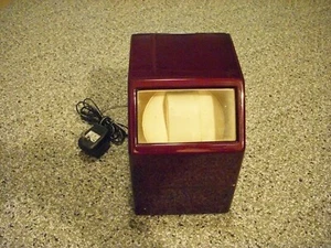 Mahogany Wood Single Watch Winder w/Cord - Picture 1 of 9