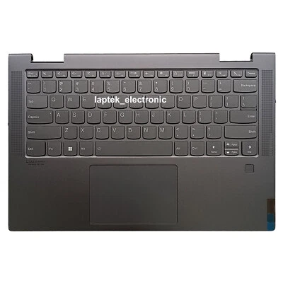 Teclado touchpad 5CB1A16224 cinza apoio para as mãos Lenovo Yoga 7-14ITL5 82BH - Imagem 1 de 4