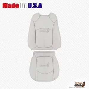 2008 - 2012 Fit Buick Enclave Driver Bottom & Top Genuine Leather Cover In Gray - Imagen 1 de 5