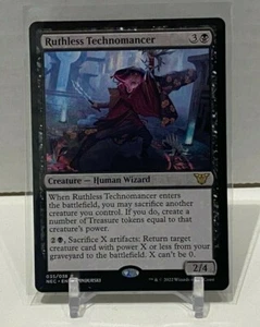 MTG - Kamigawa: Neon Dynasty NEC - Tecnomancer spietato 35 quasi nuovo/m - Foto 1 di 2