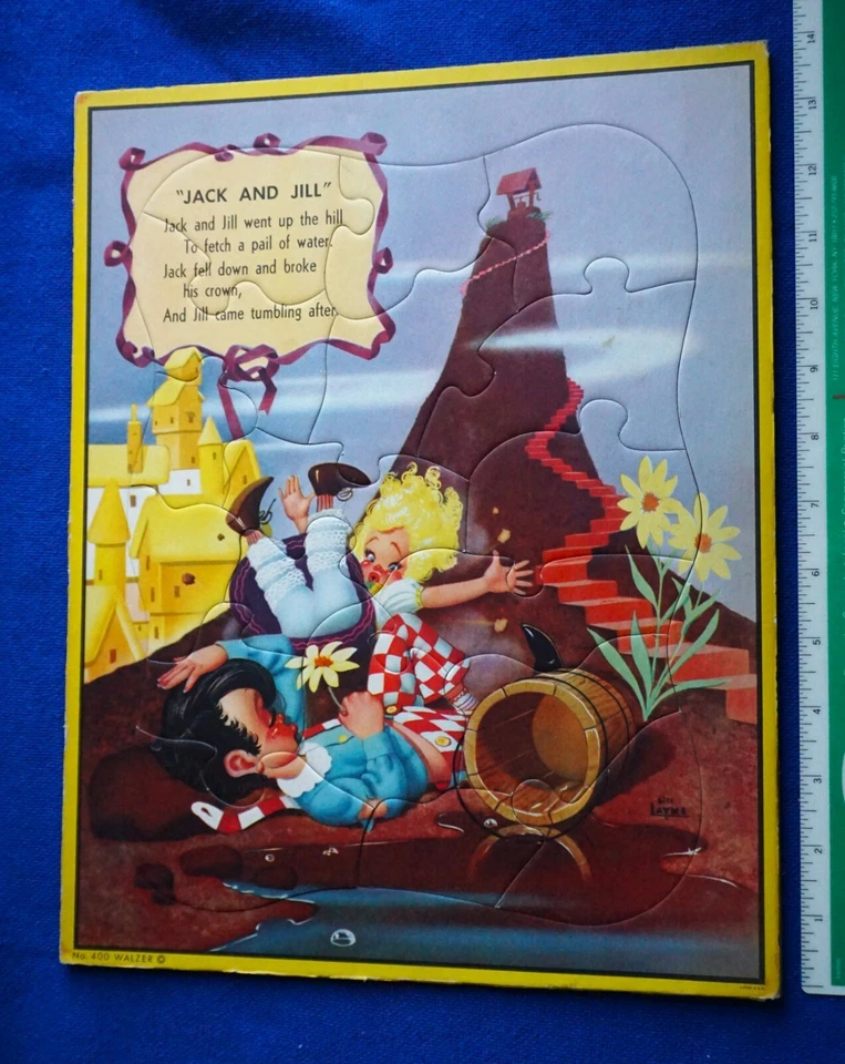 Vintage JACK AND JILL FRAME TRAY JIGSAW PUZZLE, WALZER, No 400 - Image 1 of 4