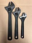 PROTO J795SA 3 Piece Adjustable Wrench Set Alloy Steel Black Oxide 8