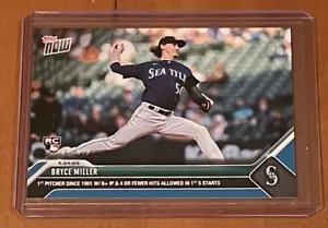 2023 TOPPS NOW #343 BRYCE MILLER - NUMBERED 36/49 BLUE PARALLEL - Picture 1 of 2