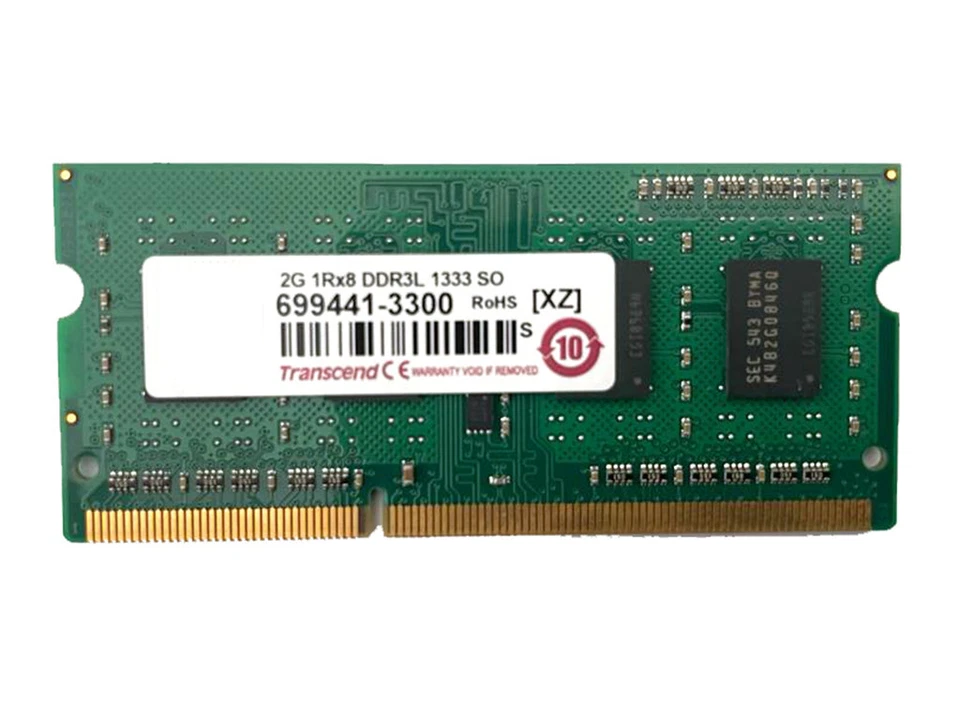 Notebookspeicher 2G 1Rx8 DDR3L 1333 SO Transcend - Bild 1 von 1