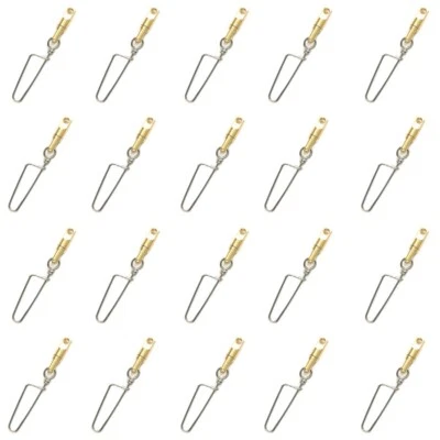 20Pcs Saltwater Connector Fishing Snap Swivel Heavy Duty High Strength Snaps - Image 1 of 4