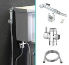 Handheld Douche Bidet Toilet Jet Spray Muslim Hygienic Shower  and Diverter Kit