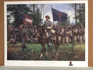 TRIUMPH AT CHICKAMAUGA JOHN PAUL STRAIN AP HAND PAINTED REMARQUE SN LTD ED PRINT - Picture 1 of 4