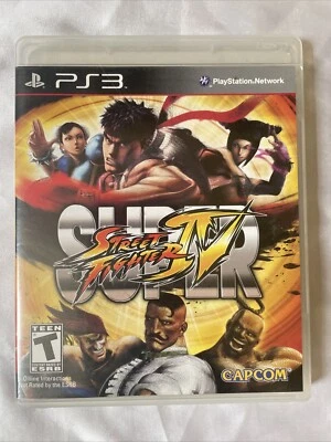 Super Street Fighter IV 4 - (PS3, 2009) *CIB* Black Label* Fully Tested - Image 1 of 4