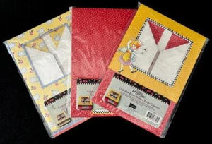 Mary Engelbreit Lot of 3 CUPCAKE BOXES Red Yellow Floral Food Safe NIP - Picture 1 of 4